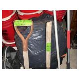 SHOVELS, RAKE, MOP LOT X7