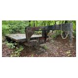 GOOSE NECK TRAILER FLATBED 7.5'X28' TANDEM AXLE