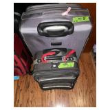GREY/BLACK SUITCASES X2