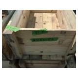 WOODEN CRATES X2