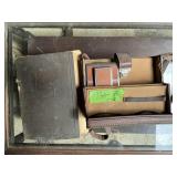 POLAROID LAND CAMERA+OLD SCRAPBOOK
