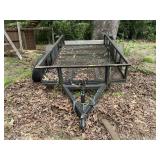 BLACK SINGLE AXLE 5'X10' UTILITY TRAILER NO TITLE