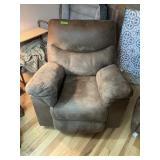 BROWN RECLINER/ROCKER