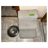 PET STAIRS, STAINLESS BOWLS