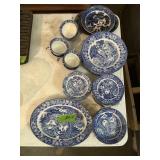 BLUE AND WHITE CHINA DISHES