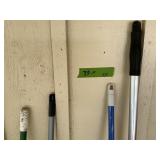 LOT OF 4 MOP AND BROOMS