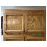TALL WOODEN CABINET 84'H X 36' W X25' D