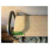 SMALL BOOK SHELF W THROW 34'H X 26'W X 10'D