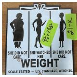 PORCELAIN ONE-SIDED SCALE TESTED ï¿½ U.S. STANDARD