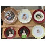 DECORATIVE COLLECTORS PLATES W LETTERS
