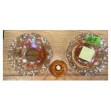 CARNIVAL GLASS LOT SEE DETAILS