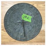 METAL WESTCLOX? ZODIAC SUNDIAL