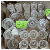 ANCHOR HOCKING WEXFORD DIAMOND PRESSED GLASS GOBL
