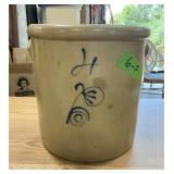 4 GALLON RED WING SALT GLAZE STONEWARE CROCK
