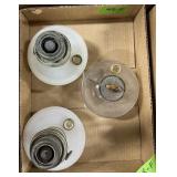 PAIR ALADDIN HANGING OIL/KEROSENE LAMPS SEE DETAIL