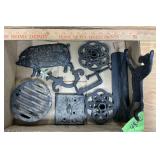 CAST IRON ROCKING HORSE DOORSTOP, CAST IRON PIG ET