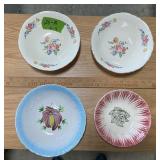 DECORATIVE BOWLS X4