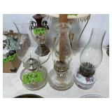 KEROSENE/OIL LAMPS X3