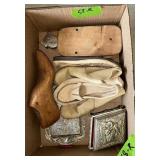 LOT: MUSIC BOX: MUSIC BOX ï¿½ LEATHER SHOES, ETC
