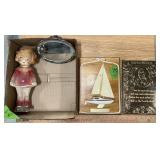 CHALKWARE CARNIVAL DOLL ï¿½ REPAIRED