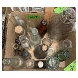 VINTAGE GLASS BOTTLES