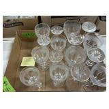 HEARTSHINE CLEAR CRYSTAL CHAMPAGNE/SHERBET GLASSES