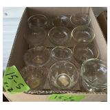 CLEAR GLASS SHERBET DISHES