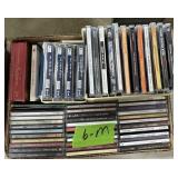 MUSIC CDs AND CASSETTE TAPES