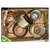 COPPER AND BRASS TEA KETTLES
