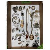 COSTUME JEWELRY: EARRINGS & NECKLACES