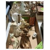 LADY AND ANGEL FIGURINES