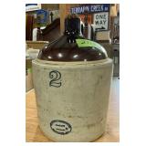 WESTERN STONEWARE 2 TONE #2 JUG SEE DET