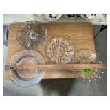 CLEAR GLASS PLATES X4