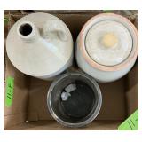 RCP CO./AKRON, OHIO STONEWARE JUG SEE DETAILS