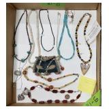 COSTUME JEWELRY: NECKLACES, SOME HANDMADE