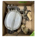 CAST IRON DOOR KNOCKERS, 1918 MESS KIT ETC
