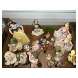 DISNEY CERAMIC FIGURINES: SNOW WHITE, CINDERELLA,