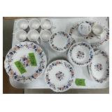 NIKKO IRONSTONE BLUE VINEYARD DESIGN: 41 PCS