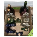 DECORATIVE GLASS BOTTLES ï¿½ GREEN, COBALT, ETC