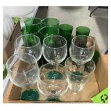 GLASSES AND TUMBLERS: SEE DETAILS