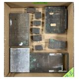 METAL LETTERPRESS PRINTING PLATES FOR RELIEF PRINT