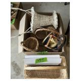 BASKETS, BLACK VELVET NECKLACE DISPLAYS X2