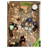 VINTAGE SMALL BOTTLES & INKWELLS