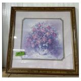 FRAMED AND MATTED ROSES PRINT