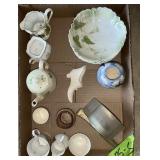 SMALL PITCHERS, SUGAR, CREAMER, BOWLS
