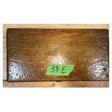 WOODEN BOX WITH MISMATCHED SILVER PLATE FLATWARE