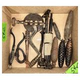 CAST IRON CLOCK WEIGHTS ï¿½ PINE CONE SHAPE,ETC