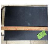 BLACK STORAGE BOXES X2