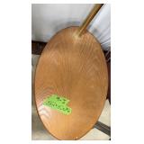 WOOD END TABLE WITH BUILT-IN LAMP ï¿½ UNTESTED
