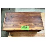 SMALL CEDAR CHEST W CONTENTS